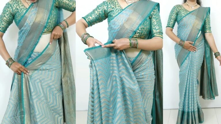 साड़ी पहनने का आसान तरीका | Perfect Pleats के साथ Sari Draping Ideas